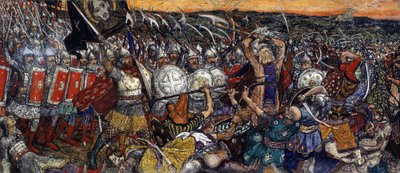 Bataille de Koulikovo - Bitwa pod Kulikovo 8 września autorstwa Victor Mikhailovich Vasnetsov