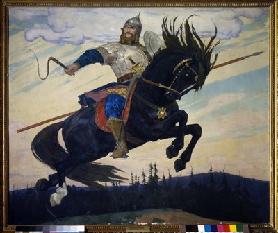 Ilya Muromets (Elie z Murom) (Ilya Muromets). Rosyjski legendarny bohater. Obraz Wiktora Michajłowicza Wasnetsowa (1848-1926), olej na płótnie autorstwa Victor Mikhailovich Vasnetsov