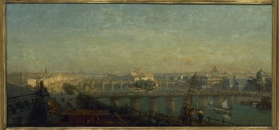 Paryż od wschodu: widok z dachów Luwru w 1856 roku (obraz) autorstwa Victor Navlet