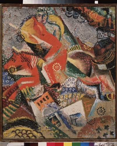 Kompozycja z czerwonym swetrem. Obraz Viktora (Victora) Nikandrovicha Palmova (1888-1929), olej na płótnie autorstwa Victor Nikandrovich Palmov