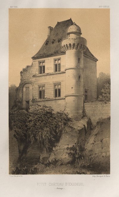 Malownicza architektura lub zabytki XV wieku. I XVI. Wieki: Zamki Francji XV i XVI wieku: Plac 84, Petit Château d