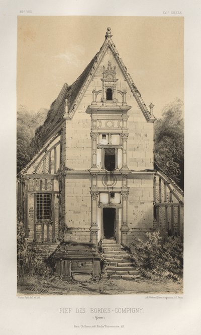 ...pl. 81, FIEf Des Bordes-Compigny Yonne, 1860. autorstwa Victor Petit