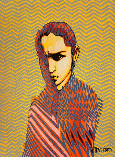 Grafika młodzieżowa „Zigzag Gaze” autorstwa Victor Tkachenko