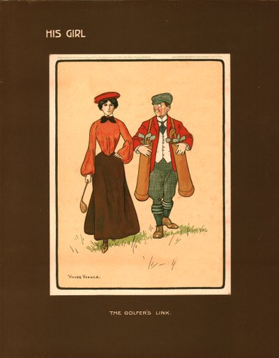 Jego dziewczyna, The Golfers Link. autorstwa Victor Venner