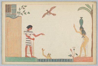 Dziecko i nauczyciel, ilustracja do bajek Ezopa autorstwa Victor Wilbour
