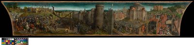 Zdobycie Jerozolimy przez Tytusa (predella) autorstwa Vienna Master of Mary of Burgundy