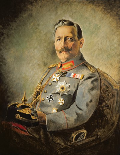 Wilhelm II, cesarz niemiecki, ok. 1916 r. (olej na płótnie) autorstwa Vienna Nedomansky Studio