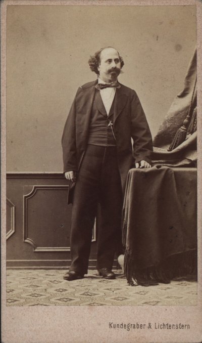 Portret skrzypka i kompozytora Moritza Kässmayera 1831-1884, ok. 1865. autorstwa Vienna . Photo studio Kundegraber and