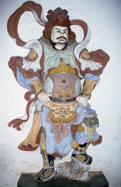 Posąg strażnika świątyni, Pagoda Thien Mu, Hue, Wietnam autorstwa Vietnamese School
