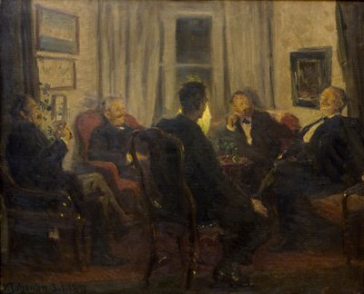 Wśród artystów, autorstwa Viggo Johansen