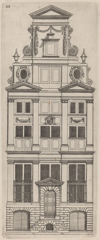Holenderska Elewacja Elewacyjna: pl. 3 autorstwa Vignola