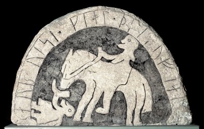 Kamień runiczny z jeźdźcem autorstwa Viking