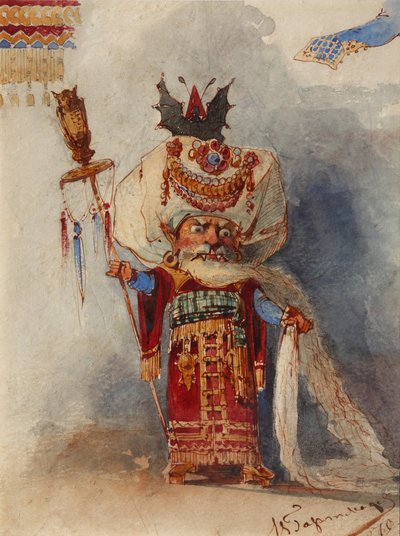 Czernomor. Projekt kostiumów do opery Rusłan i Ludmiła M. Glinki autorstwa Viktor Alexandrovich Hartmann
