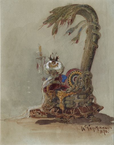 Scenografia do opery Rusłan i Ludmiła M. Glinki autorstwa Viktor Alexandrovich Hartmann