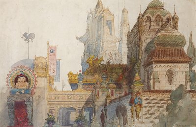 Scenografia do opery Rusłan i Ludmiła M. Glinki autorstwa Viktor Alexandrovich Hartmann