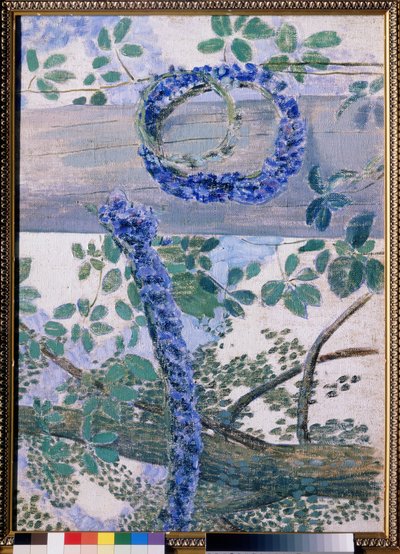„Les guirlandes de bleuets” Obraz Wiktora (Victor) Borisov-Musatov (Borisov Musatov) (1870-1905) 1905 Państwowa Galeria Trietiakowska, Moskwa autorstwa Viktor Elpidiforovich Borisov Musatov