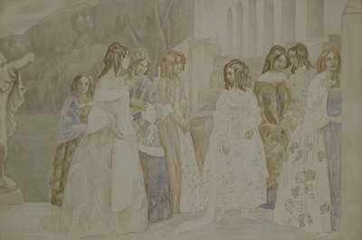 Requiem, 1905 autorstwa Viktor Elpidiforovich Borisov Musatov