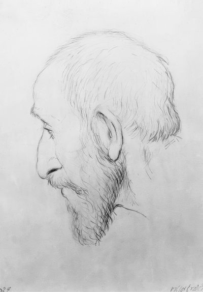 Głowa portretu męskiego autorstwa Viktor Erdei