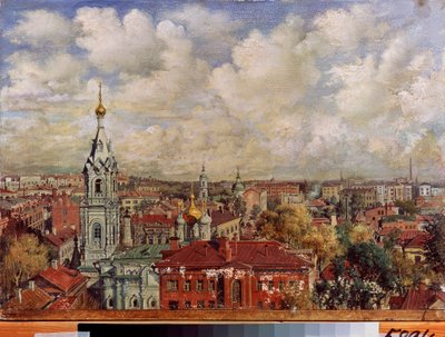 Moskwa (Rosja) - Malarstwo Wiktora Jakowlewicza Jakowlewa (1844-?), olej na płótnie, sztuka rosyjska autorstwa Viktor Jakovlevich Yakovlev