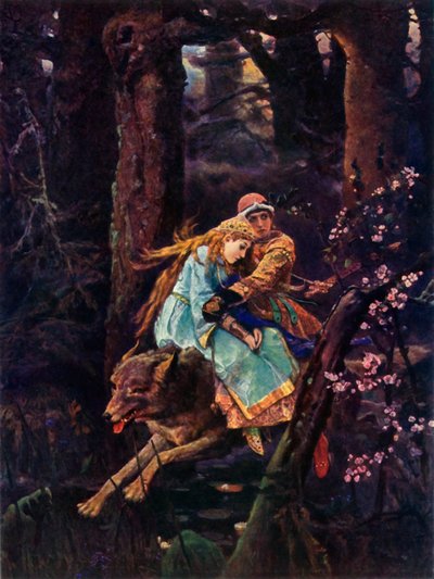 Iwan Carewicz jest Szarym Wilkiem, c1887, 1965. autorstwa Viktor Mikhaylovich Vasnetsov