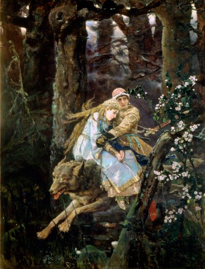 Carewicz Iwan na szarym wilku, 1889 autorstwa Viktor Mikhaylovich Vasnetsov