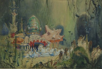 Podwodne królestwo. Scenografia do opery Rusałka A. Dargomyzhsky