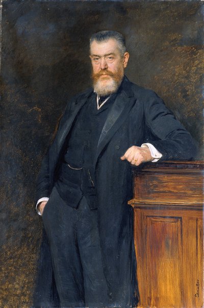 Minister Edukacji dr. Gustaw Marchet autorstwa Viktor Stauffer