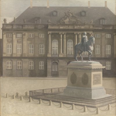 Plac Amalienborg, Kopenhaga autorstwa Vilhelm Hammershøi