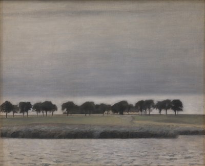 Wstępne studium dla Solregn. Jezioro Gentofte, 1903. autorstwa Vilhelm Hammershøi