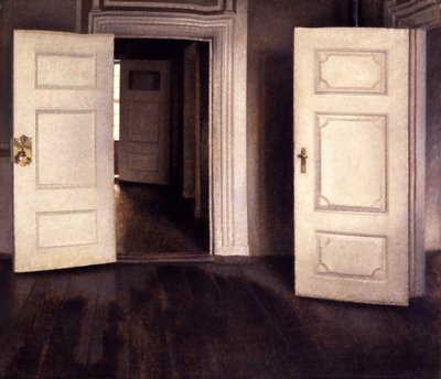 Otwórz drzwi autorstwa Vilhelm Hammershøi