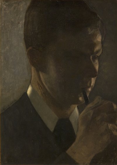 Portret Svenda Hammershøi, brata artysty autorstwa Vilhelm Hammershøi