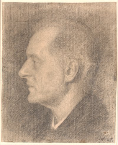 Portret Alfreda Bramsena, profil itp. autorstwa Vilhelm Hammershøi