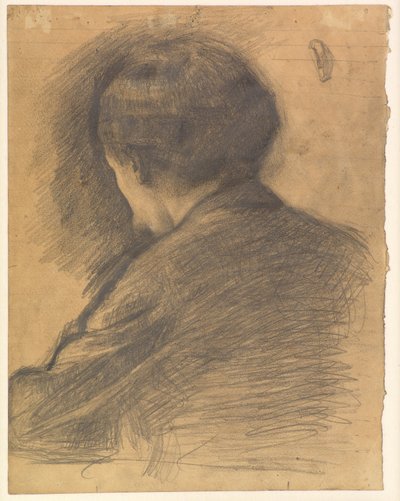 Autoportret widziany od tyłu autorstwa Vilhelm Hammershøi