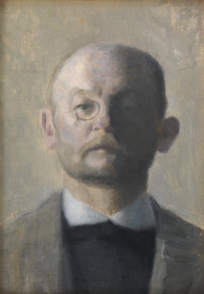 Malarz Kristian Zahrtmann autorstwa Vilhelm Hammershøi
