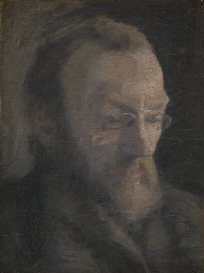 Historyk sztuki Karl Madsen, późniejszy dyrektor Statens Museum for Kunst autorstwa Vilhelm Hammershøi