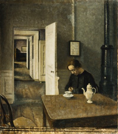 Wnętrze, Strandgade 25, 1915 autorstwa Vilhelm Hammershoi