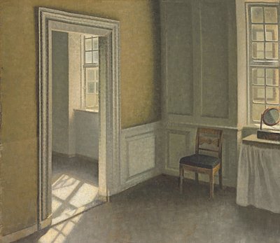 Sypialnia, Strandgade 30, 1906 autorstwa Vilhelm Hammershoi