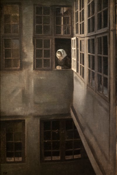 Sąd, Strandgada 30 autorstwa Vilhelm Hammershoi