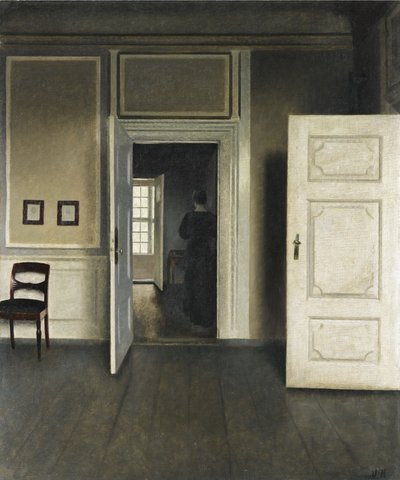 Wnętrze. Strandgade 30 autorstwa Vilhelm Hammershoi