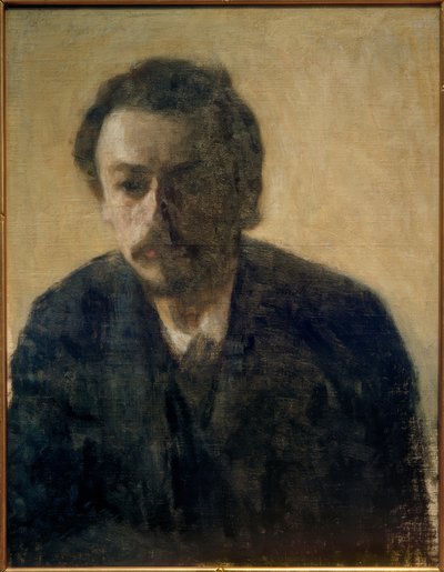 Autoportret V. Hammershöi, 1891 autorstwa Vilhelm Hammershoi
