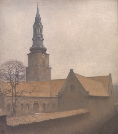 Kościół św. Piotra, Kopenhaga autorstwa Vilhelm Hammershoi