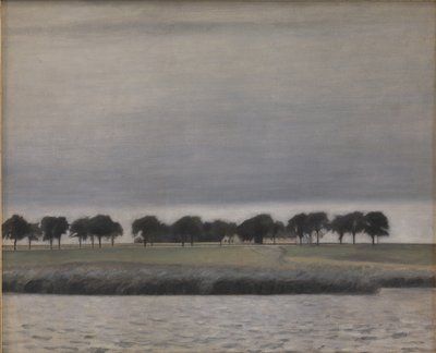 Badanie dotyczące deszczu słonecznego, jezioro Gentofte autorstwa Vilhelm Hammershoi