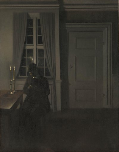 Kolekcjoner monet, 1904 autorstwa Vilhelm Hammershoi