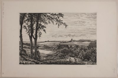 Krajobraz popołudniowy, Zelandia autorstwa Vilhelm Kyhn