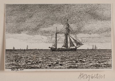Sztorm na pełnych żaglach autorstwa Vilhelm Kyhn
