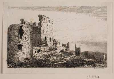 Hammershus na Bornholmie autorstwa Vilhelm Kyhn