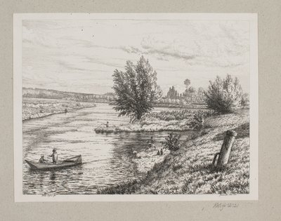 Lot nad rzeką Marną autorstwa Vilhelm Kyhn