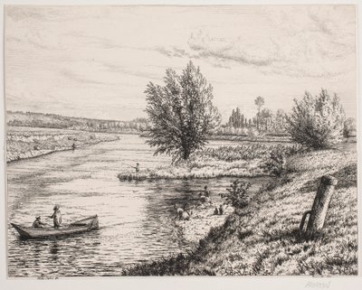 Lot nad rzeką Marną autorstwa Vilhelm Kyhn