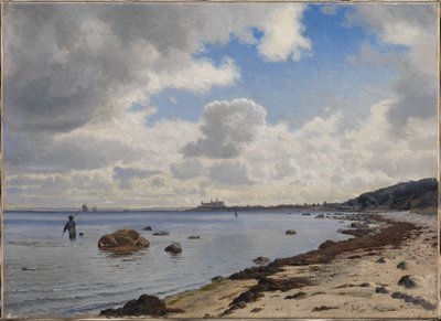 Północne wybrzeże Zelandii z widokiem na Kronborg autorstwa Vilhelm Kyhn