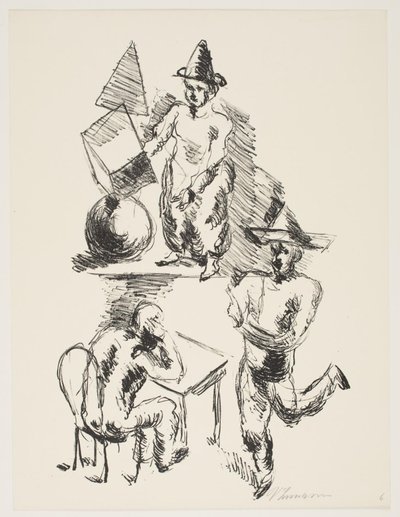 Arkusz z „Klingens Kunstnermappe nr 2” autorstwa Vilhelm Lundstrøm